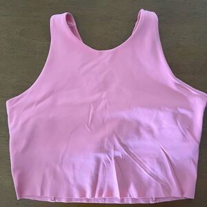 Pink Sleeveless Crop Top